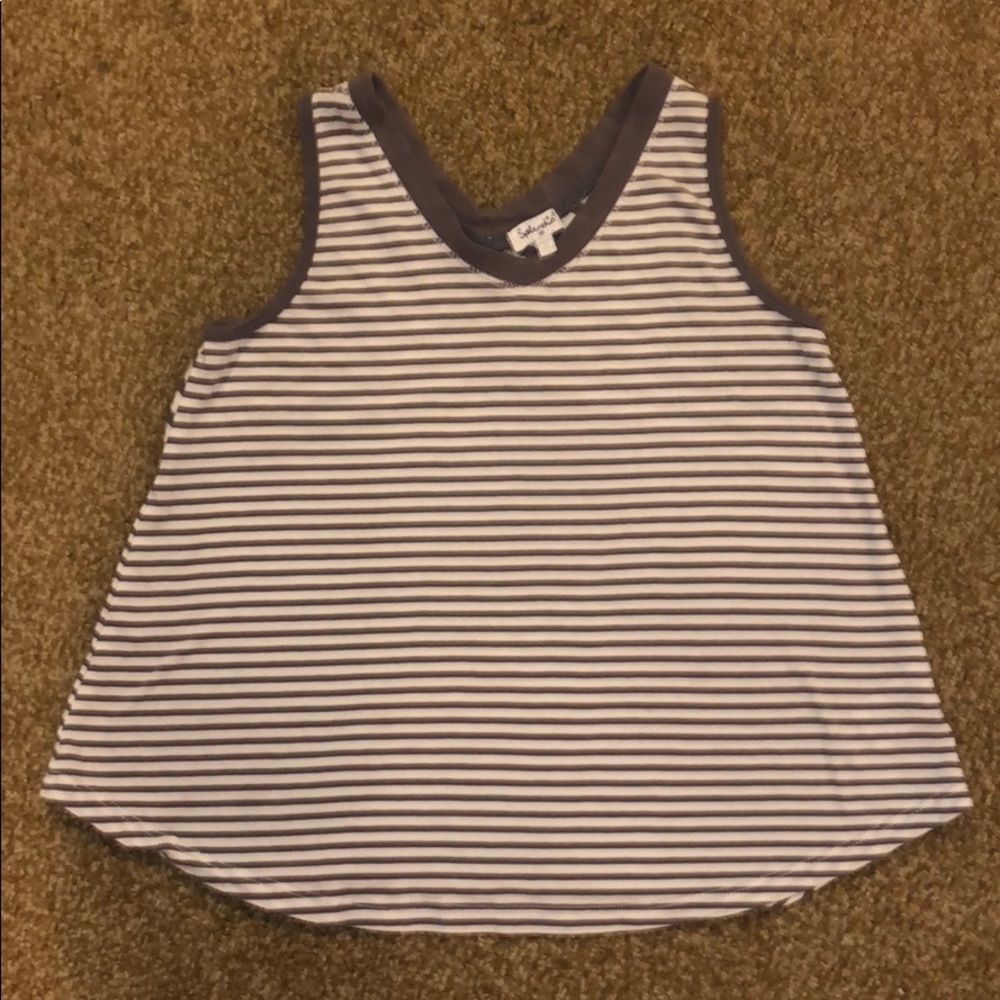 Striped swing tank top